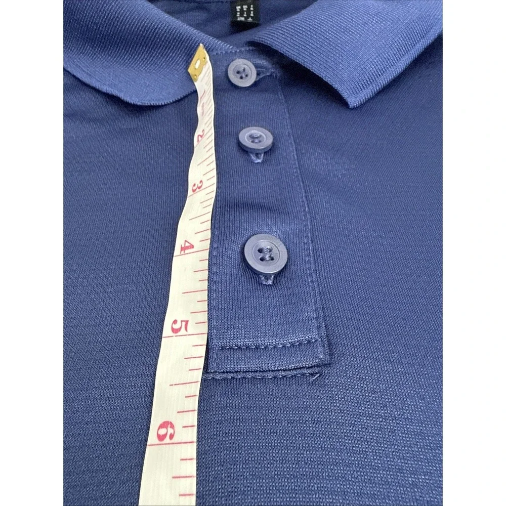 Adidas Mens Golf Polo Shirt Short Sleeve Logo Navy Blue Size XL
